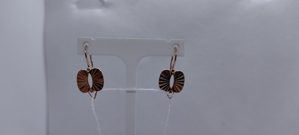 СБКМ583 СЕРЬГИ БЕЗ КАМНЯ (Au 583)