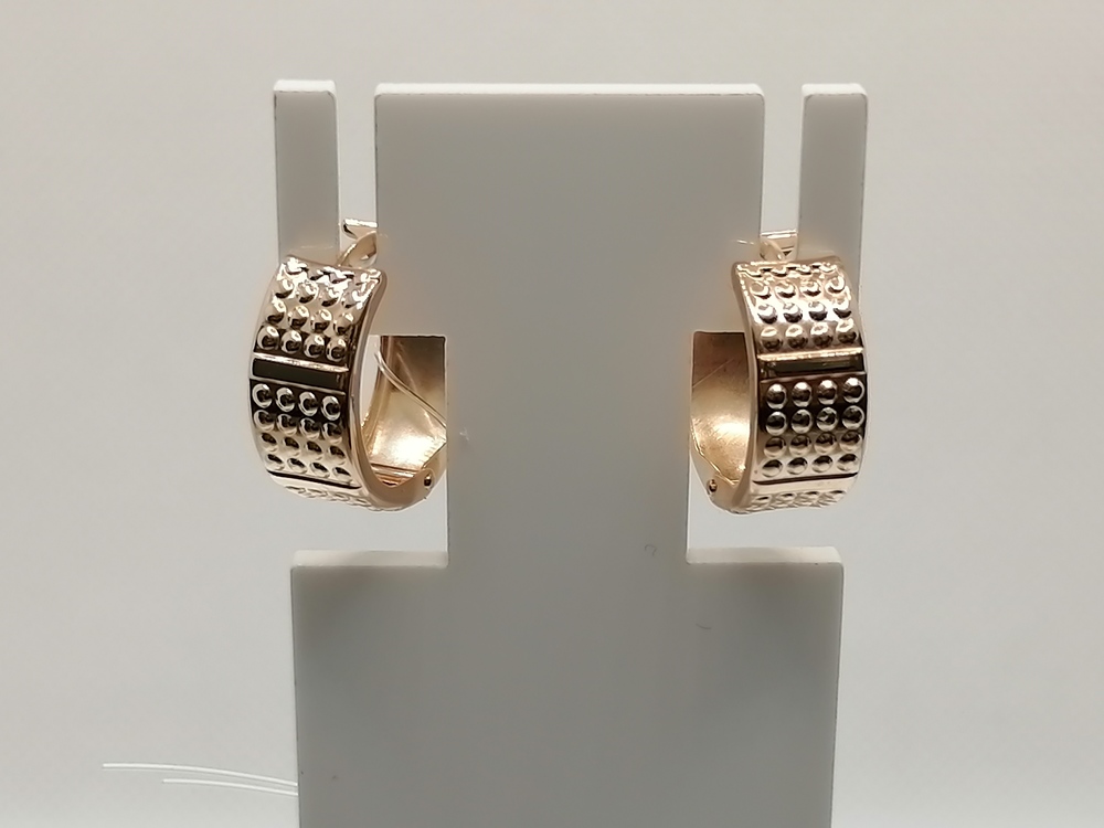 СЕРЬГИ БЕЗ КАМНЯ (Au 585)