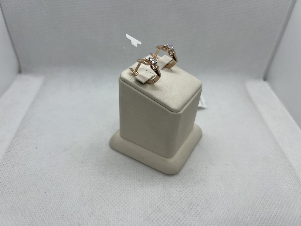 СЕРЬГИ С КАМНЕМ (Au 585)