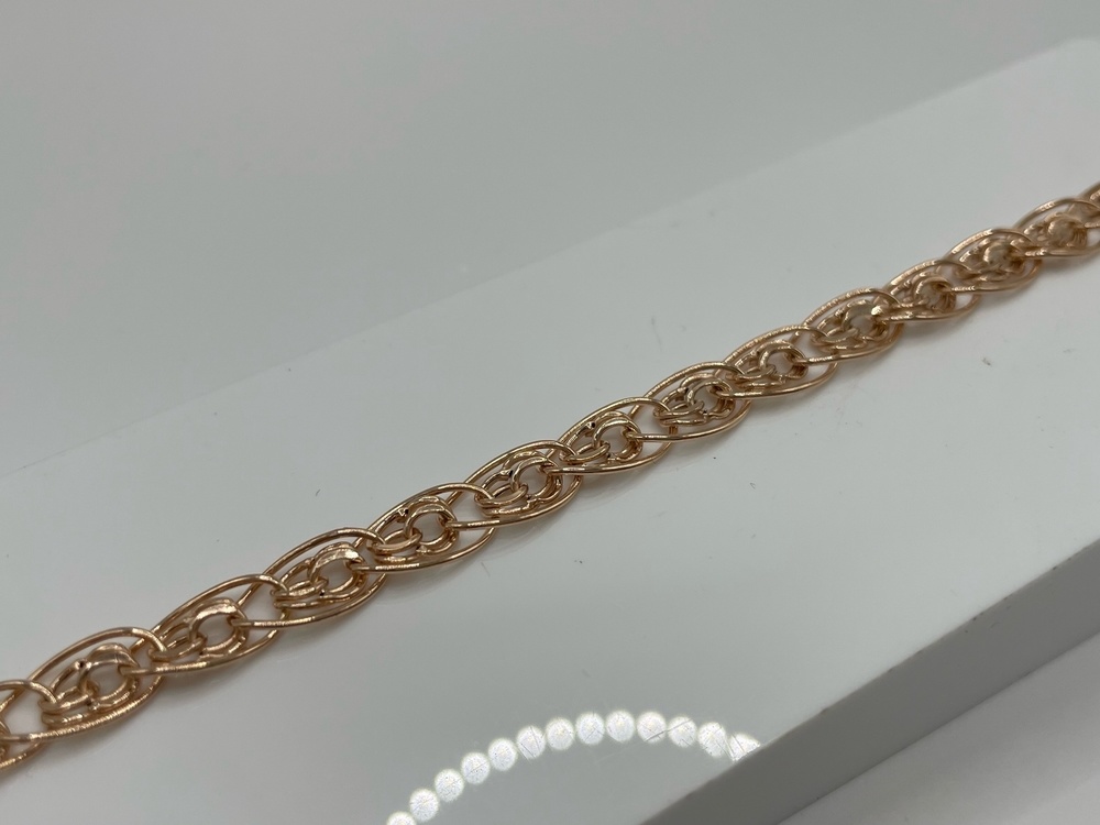 БРАСЛЕТ ПУСТОТЕЛЫЙ Нона-бисмарк (Au 585)