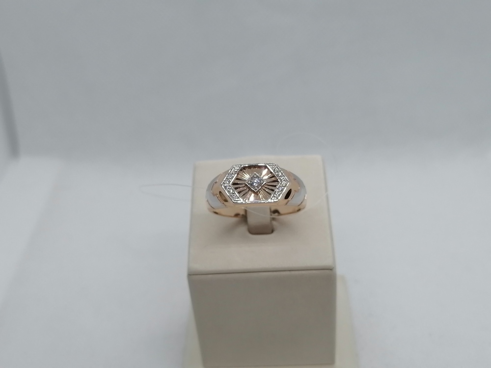 ПЕЧАТКА С КАМНЯМИ (Au 585)