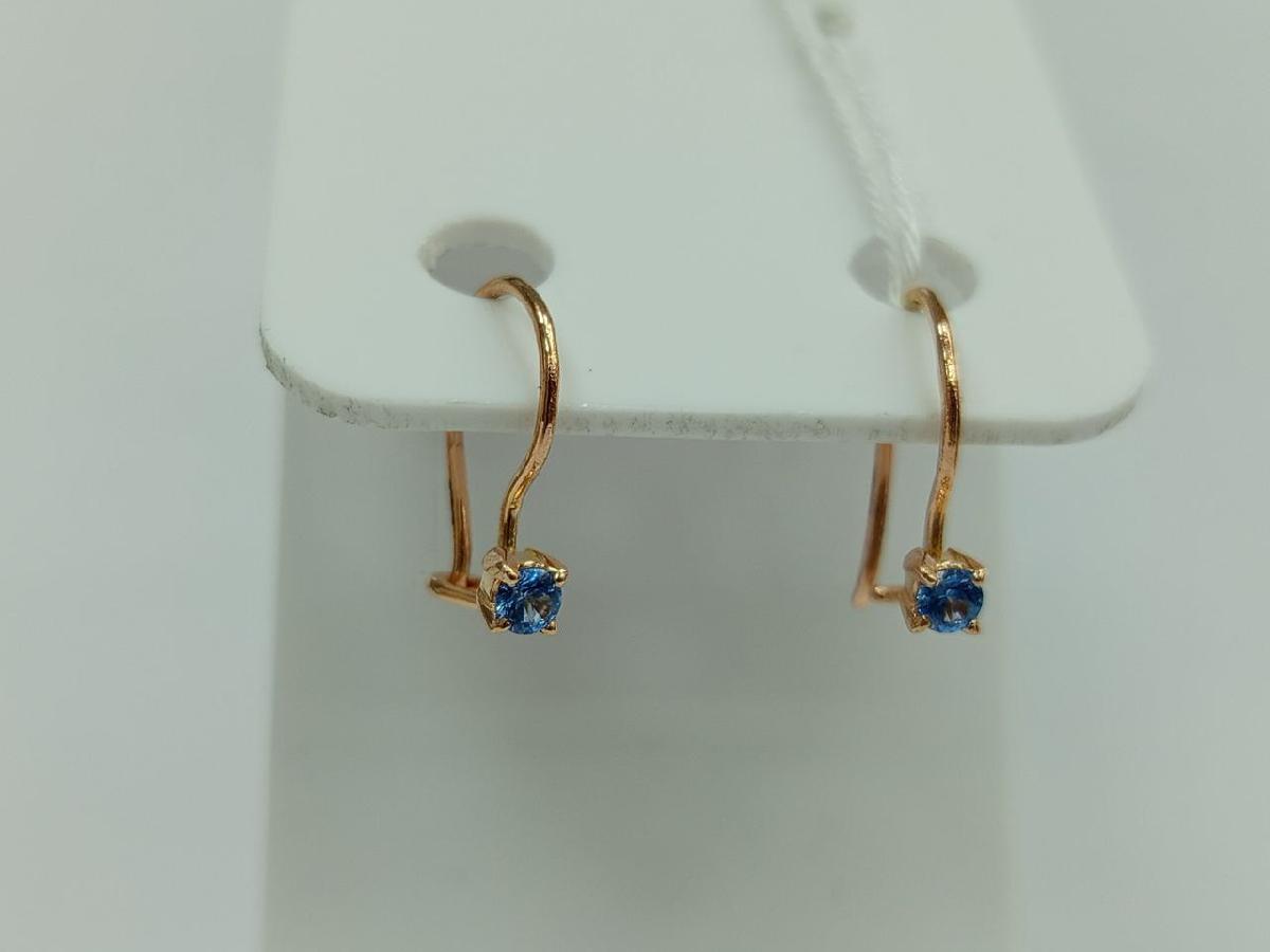 СЕРЬГИ С КАМНЕМ (Au 585)