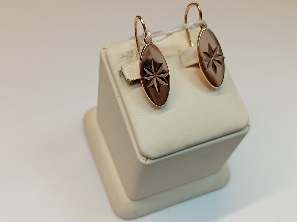 СБКМ583 СЕРЬГИ БЕЗ КАМНЯ (Au 583)