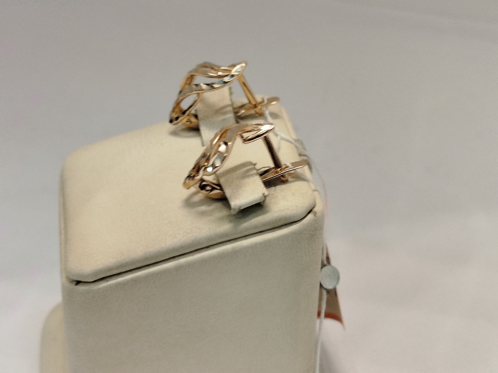 СЕРЬГИ БЕЗ КАМНЯ (Au 585)