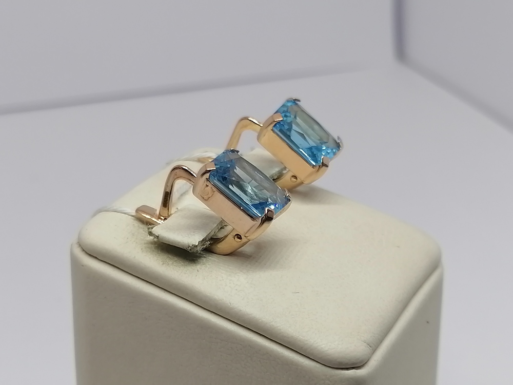 СКМ585 СЕРЬГИ С КАМНЕМ (Au 585) СКМ585 СЕРЬГИ С КАМНЕМ (Au 585)