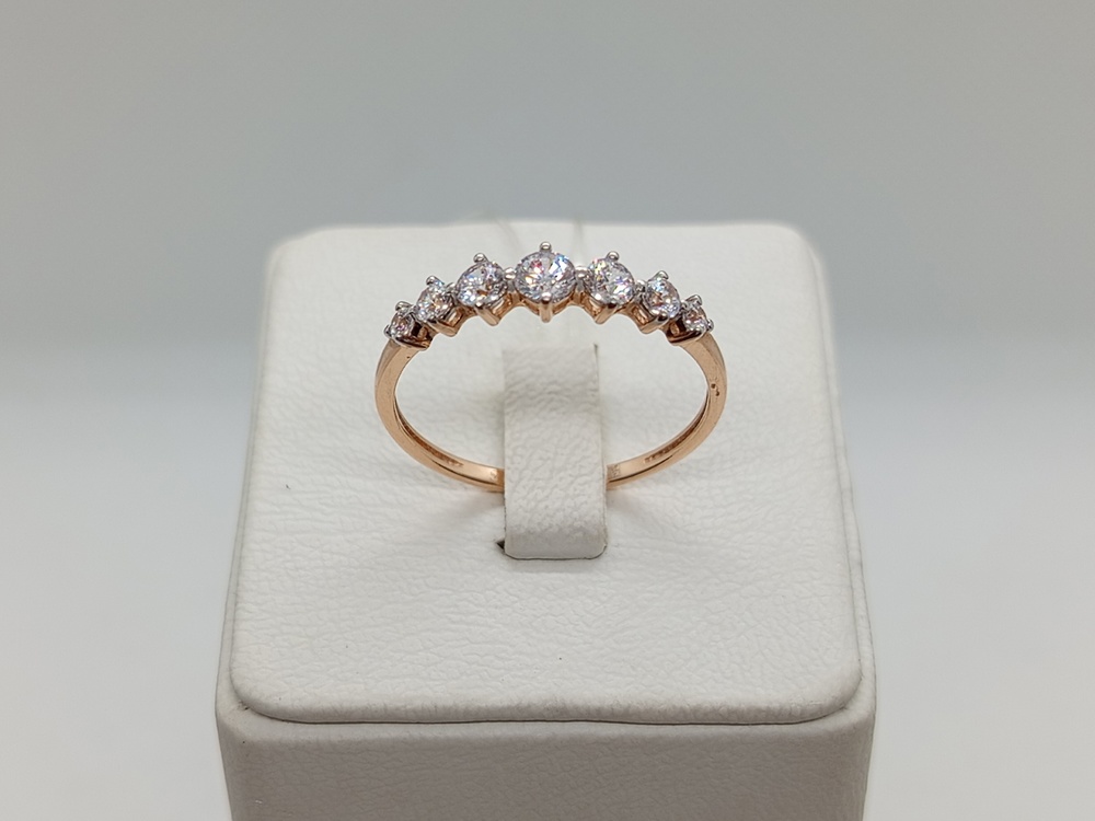 КОЛЬЦО С КАМНЯМИ (Au 585)