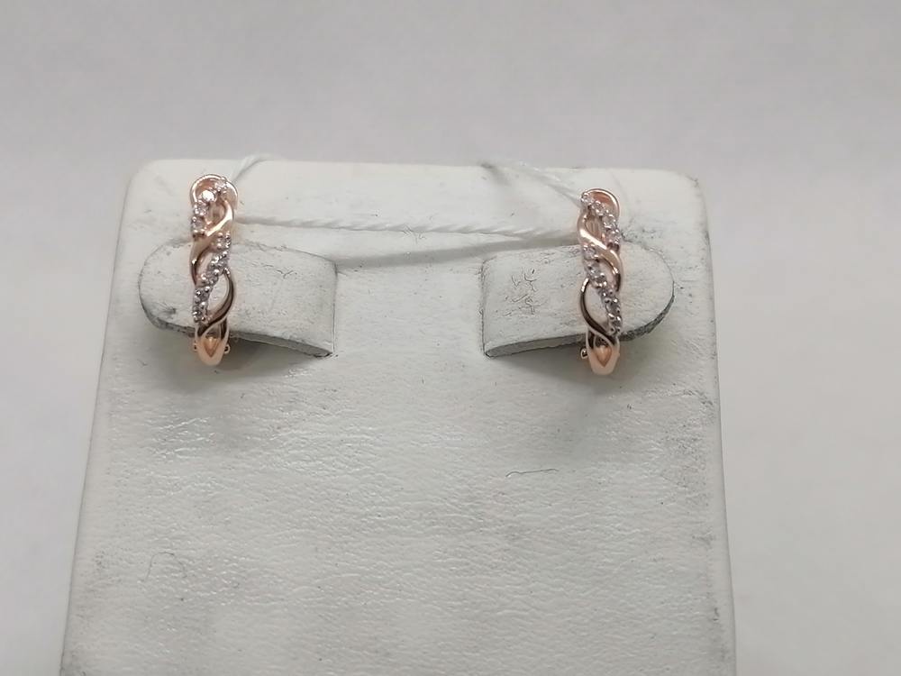СКМИ585 СЕРЬГИ С КАМНЯМИ (Au 585)
