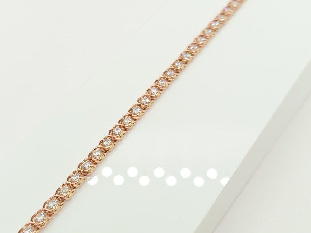 БРАСЛЕТ С КАМНЯМИ (Au 585)