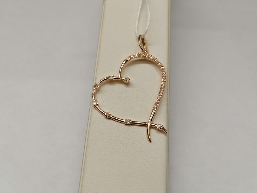 ПОДКМИ585 ПОДВЕСКА С КАМНЯМИ (Au 585)