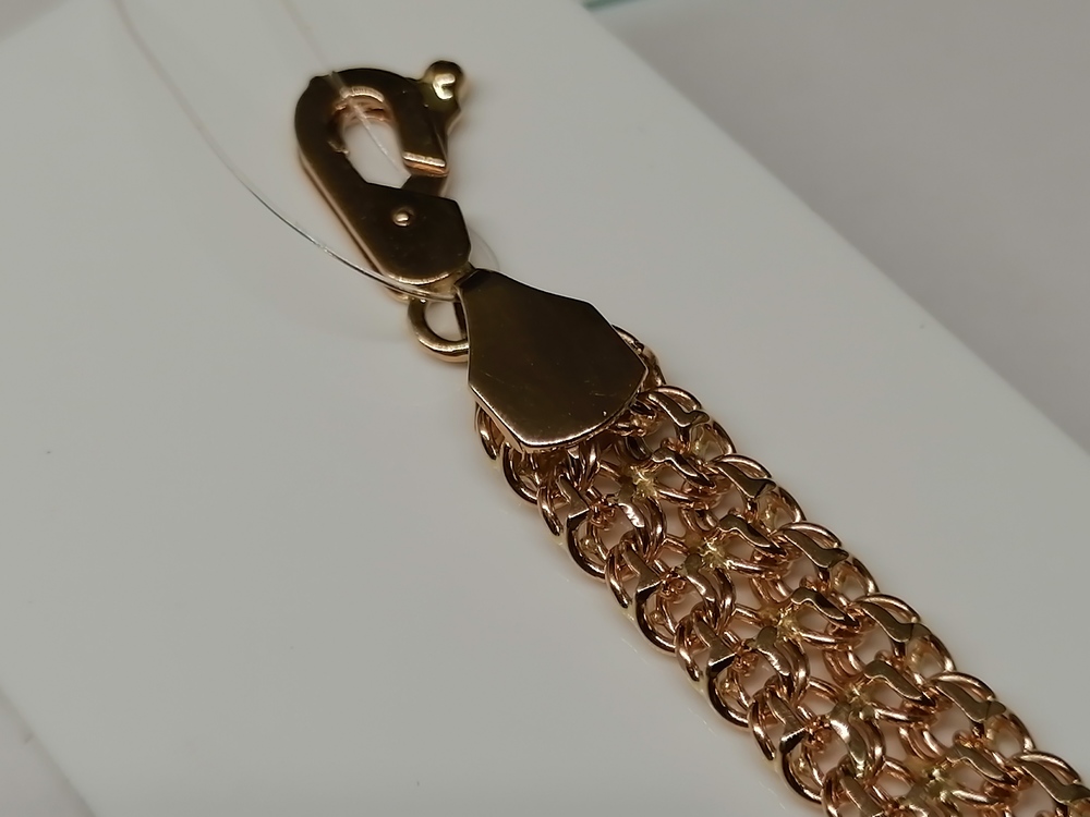 БРАСЛЕТ ПОЛНОВЕСНЫЙ Бисмарк (Au 585)