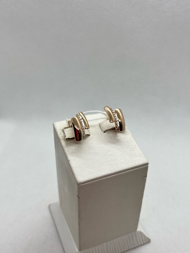 СКМИ585 СЕРЬГИ С КАМНЯМИ (Au 585)