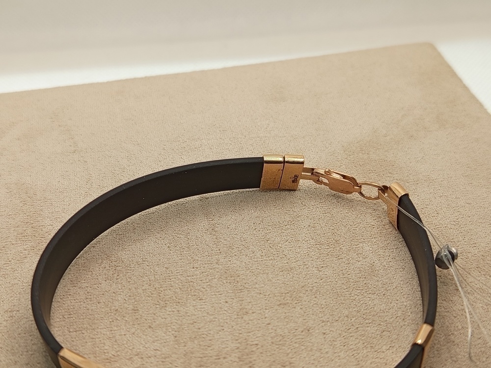 БРАСЛЕТ КАУЧУК со вставками (Au 585)