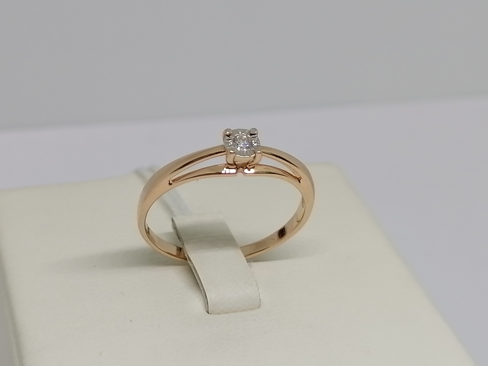 КОЛЬЦО БРИЛЛИАНТ Au 585