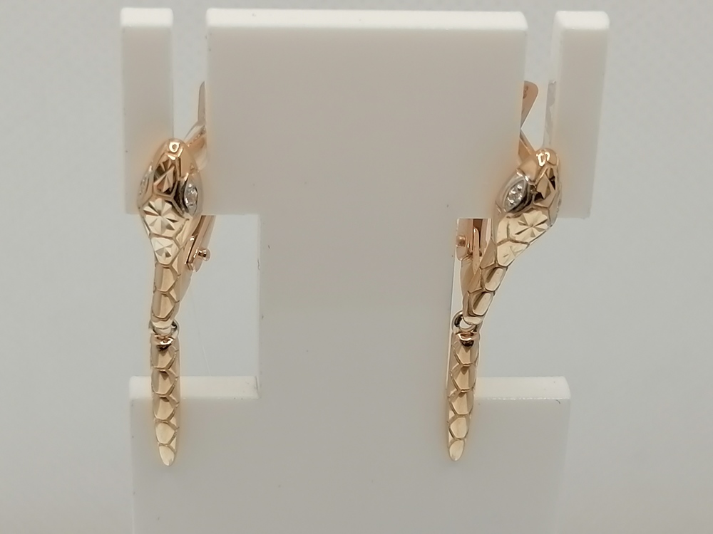 СЕРЬГИ С КАМНЯМИ (Au 585)