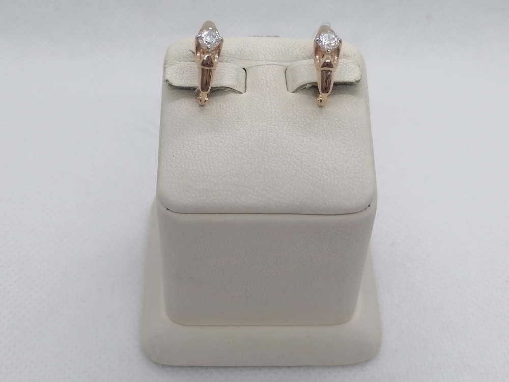 СЕРЬГИ С КАМНЕМ (Au 585)