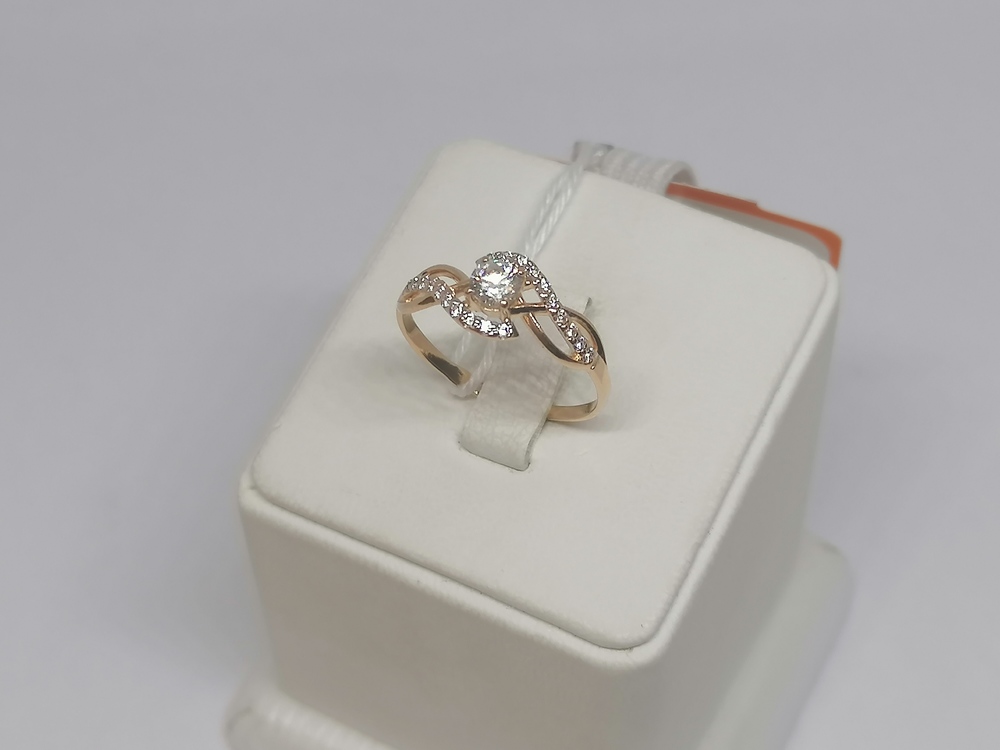 КОЛКМИ585 КОЛЬЦО С КАМНЯМИ (Au 585)