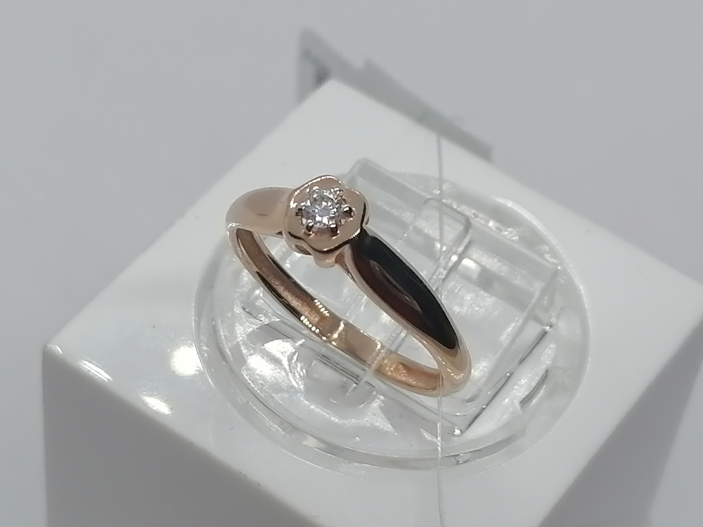 КОЛЬЦО С КАМНЕМ (Au 585)