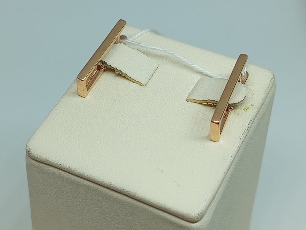 СБКМ585 СЕРЬГИ БЕЗ КАМНЯ (Au 585)