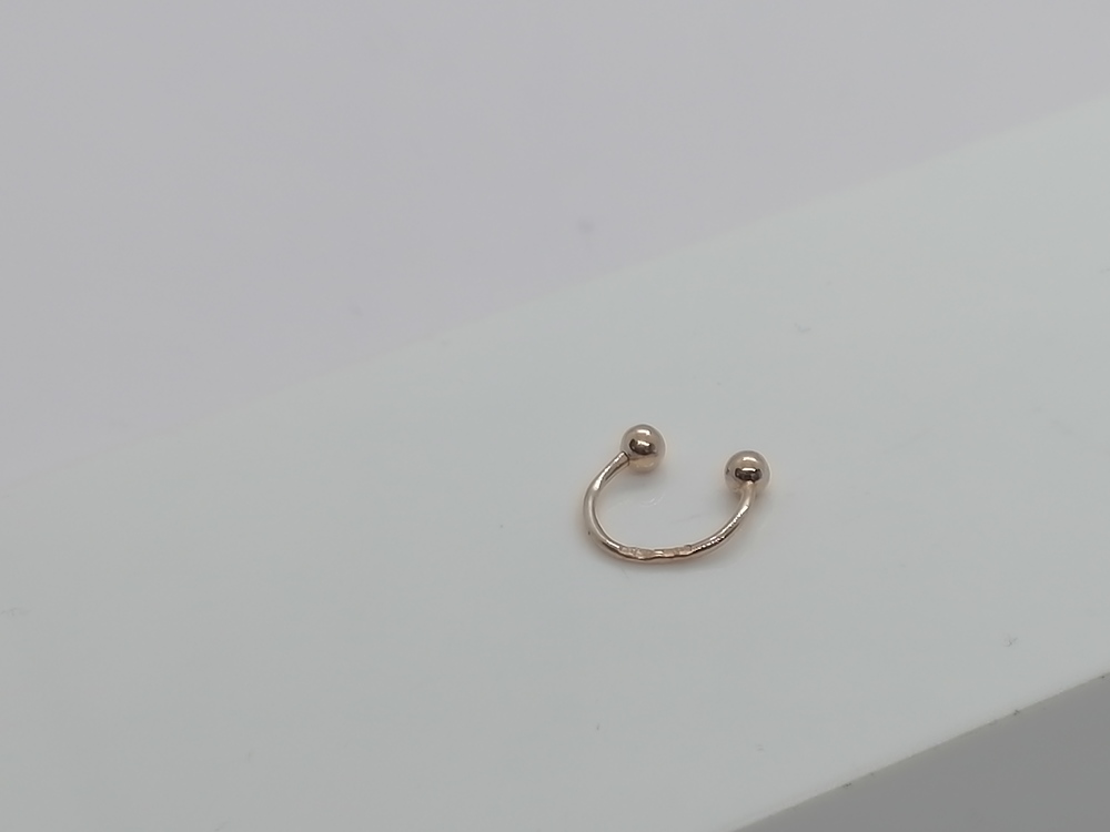 ПИРСИНГ В НОС БЕЗ КАМНЯ (Au 585)