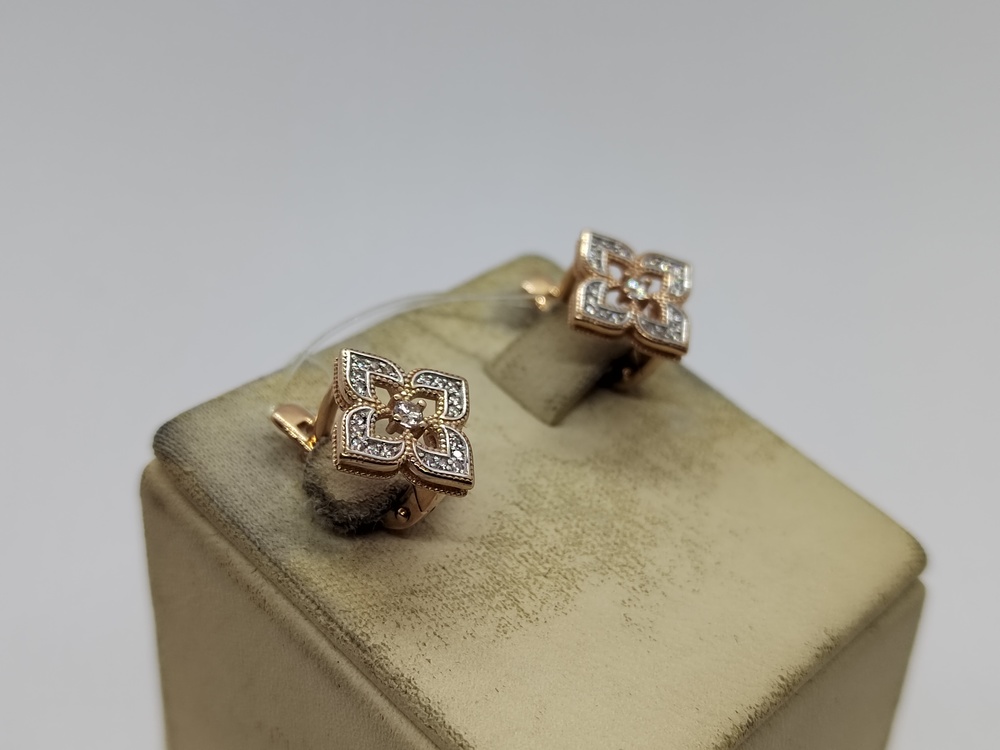 СЕРЬГИ С КАМНЯМИ (Au 585)