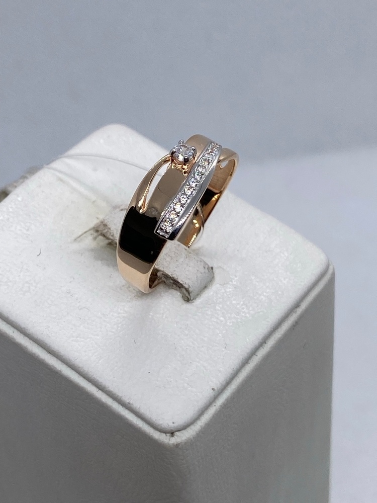 КОЛЬЦО С КАМНЯМИ (Au 585)