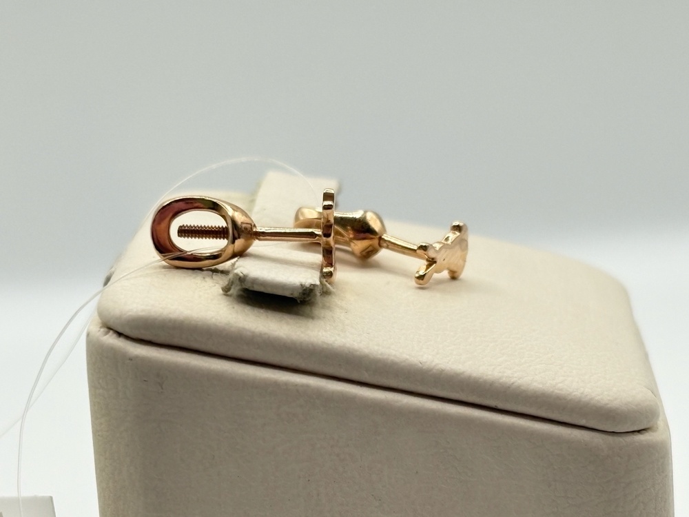 СЕРЬГИ ПУСЕТЫ без камня (Au 585)