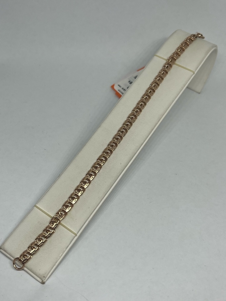 БЛБ585 БРАСЛЕТ ПОЛНОВЕСНЫЙ Бисмарк (Au 585)