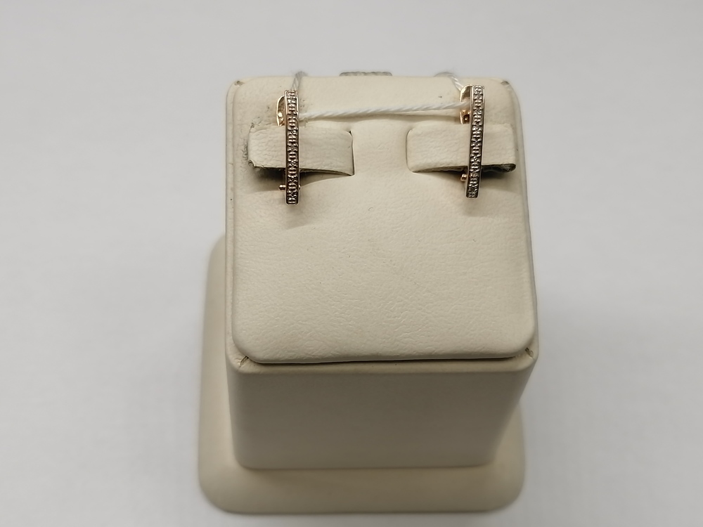 СКМИ585 СЕРЬГИ С КАМНЯМИ (Au 585)