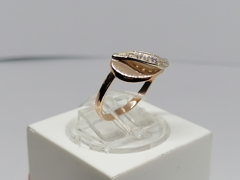 КОЛЬЦО С КАМНЯМИ (Au 585)