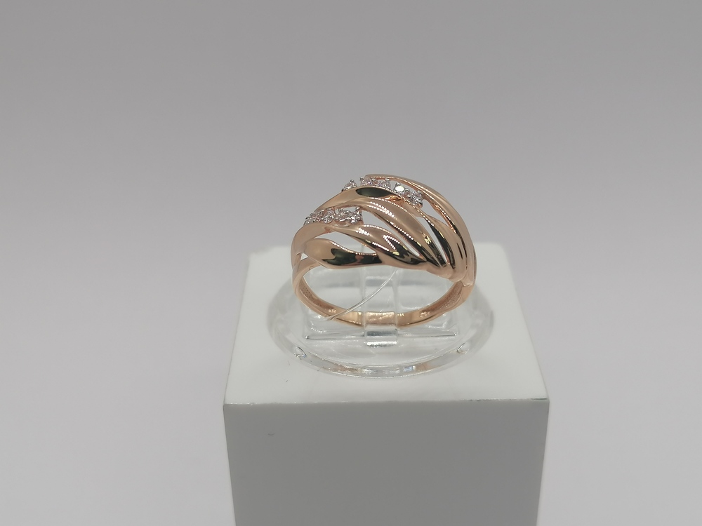 КОЛЬЦО С КАМНЯМИ (Au 585)