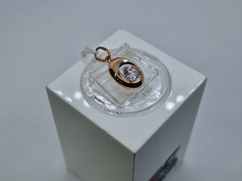 ПОДКМ585 ПОДВЕСКА С КАМНЕМ (Au 585)