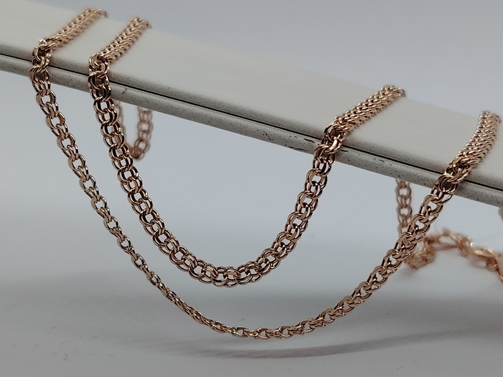 ЦЕПЬ ПУСТОТЕЛАЯ Бисмарк (Au 585)