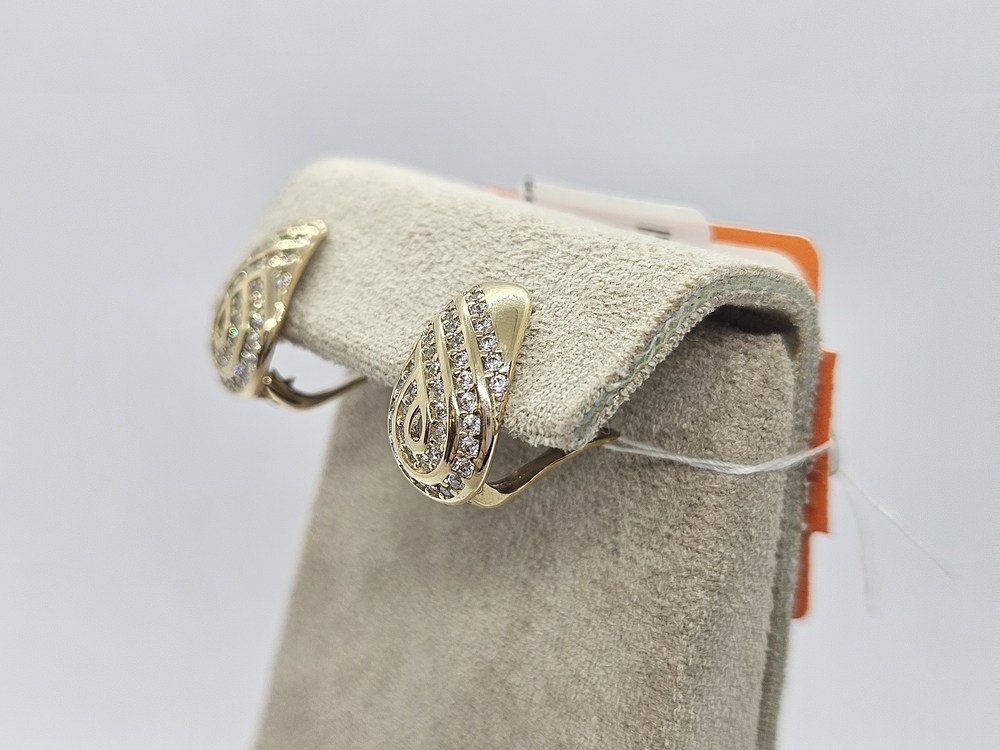 СКМИ585 СЕРЬГИ С КАМНЯМИ (Au 585)