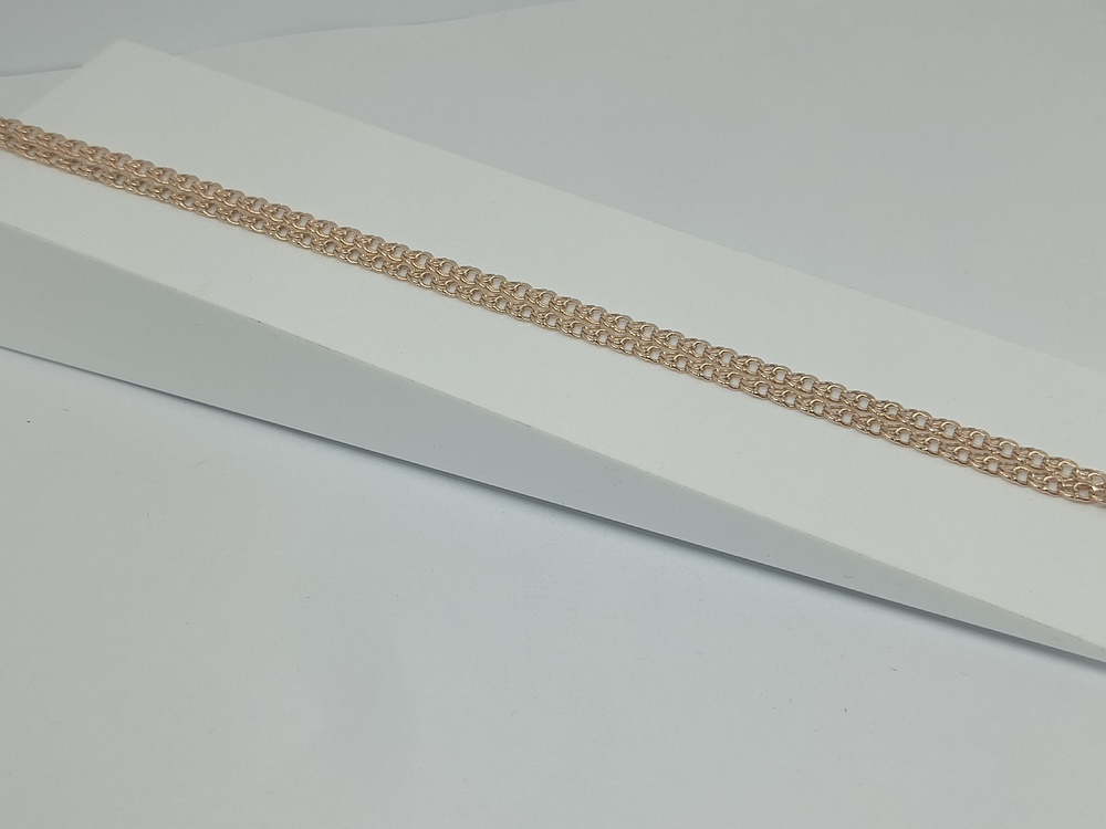 570005021 ЦЕПЬ ПУСТОТЕЛАЯ Бисмарк (Au 585)