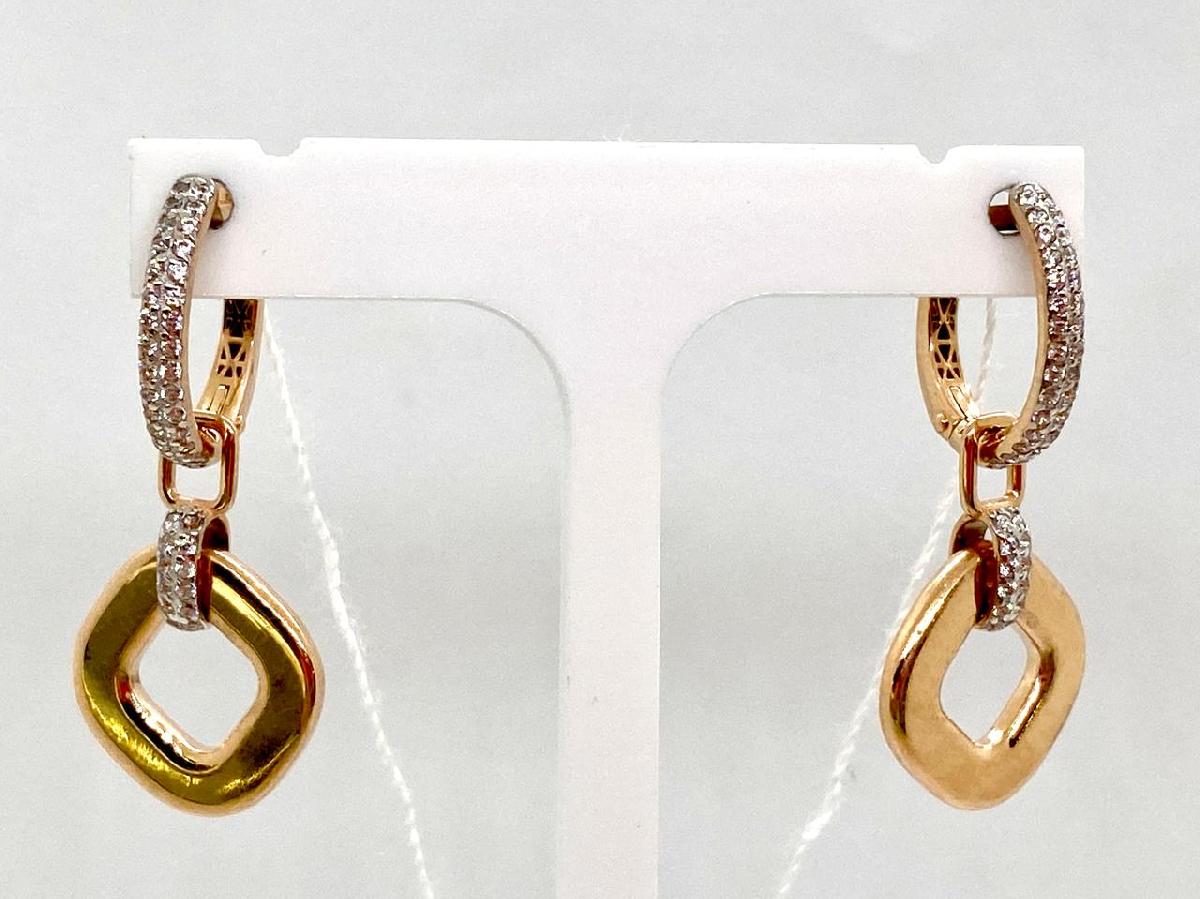 СЕРЬГИ С КАМНЯМИ (Au 585)