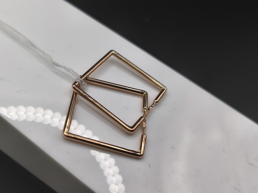 СЕРЬГИ БЕЗ КАМНЯ (Au 585)