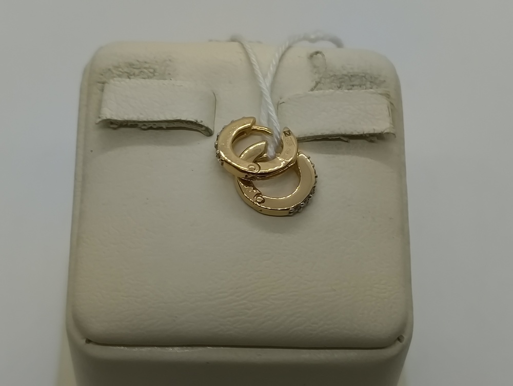 СКМИ585 СЕРЬГИ С КАМНЯМИ (Au 585)