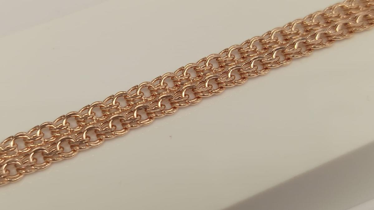 ЦЕПЬ ПУСТОТЕЛАЯ Бисмарк (Au 585)