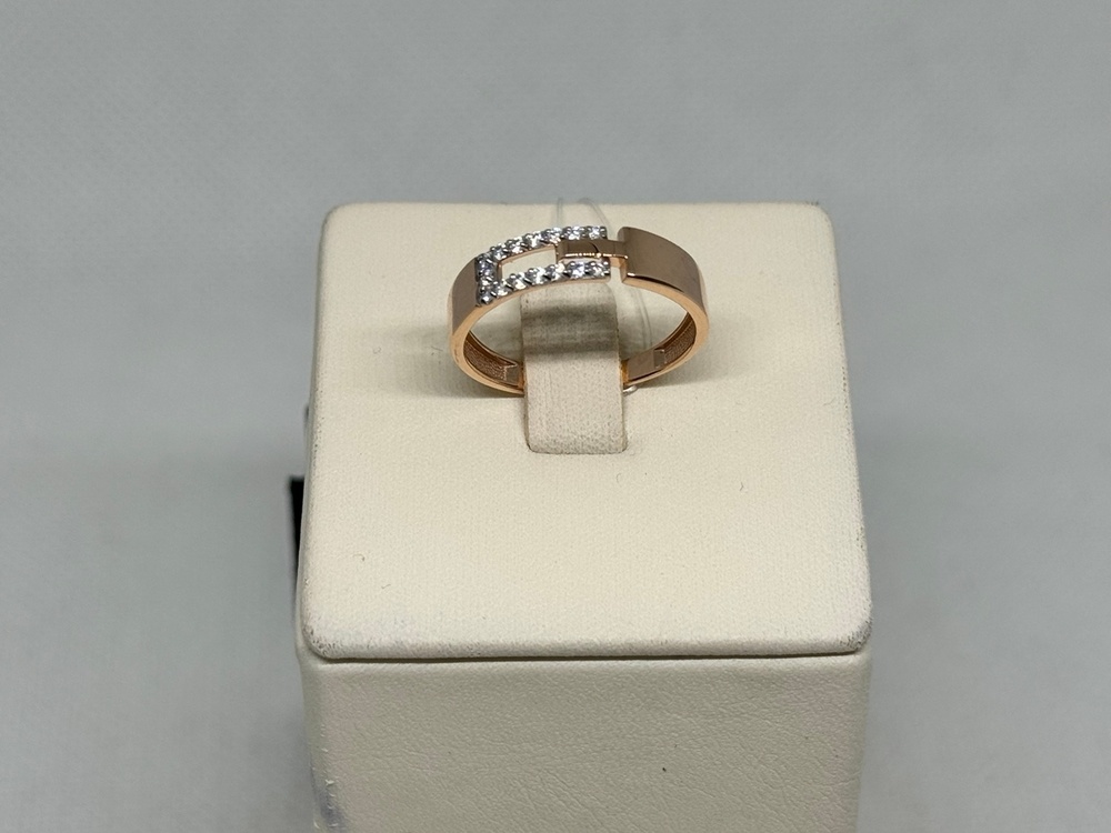 КОЛЬЦО С КАМНЯМИ (Au 585)