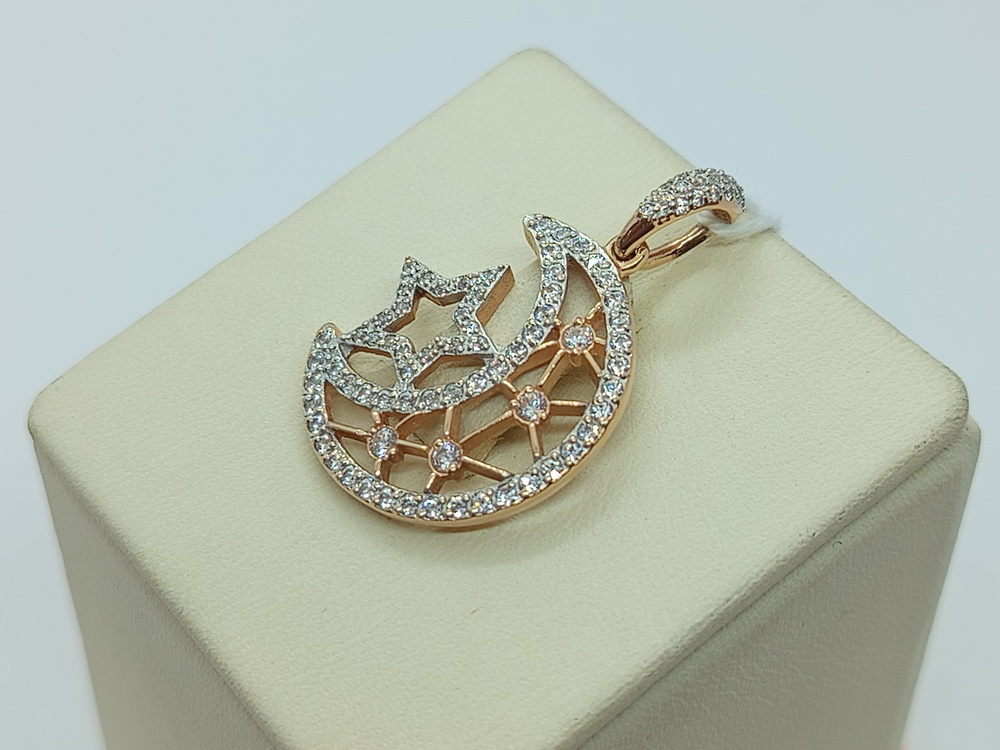 ПОДКМИ585 ПОДВЕСКА С КАМНЯМИ (Au 585)