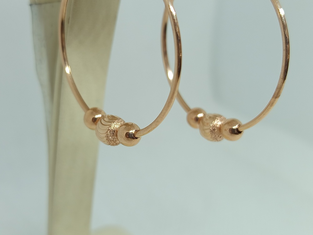 СКОН585 СЕРЬГИ КОНГО (Au 585)