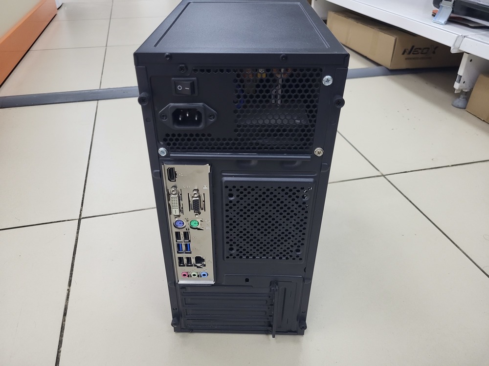 Системный блок Ginzzu; Core i3-10100, Intel UHD Graphics, 8 Гб, 128 Гб, Нет