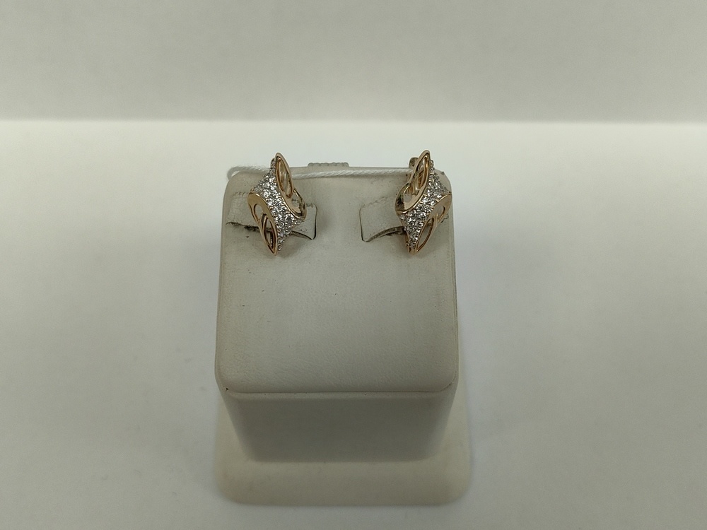 СКМИ585 СЕРЬГИ С КАМНЯМИ (Au 585)