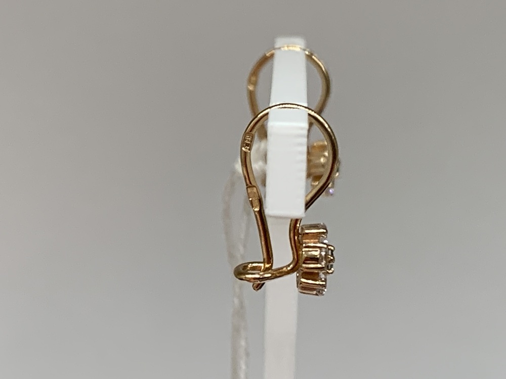 СКМИ585 СЕРЬГИ С КАМНЯМИ (Au 585)