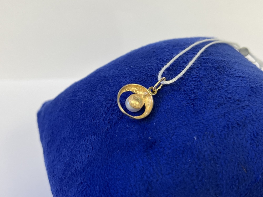 ПОДКМ585 ПОДВЕСКА С КАМНЕМ (Au 585)