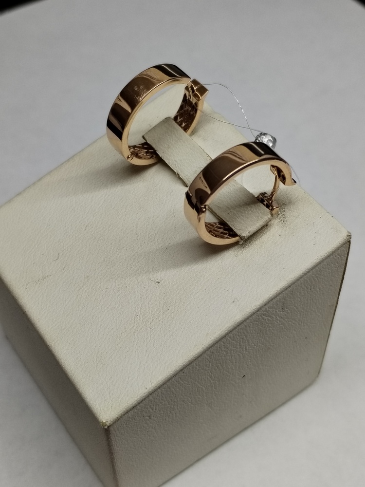 СЕРЬГИ БЕЗ КАМНЯ (Au 585)