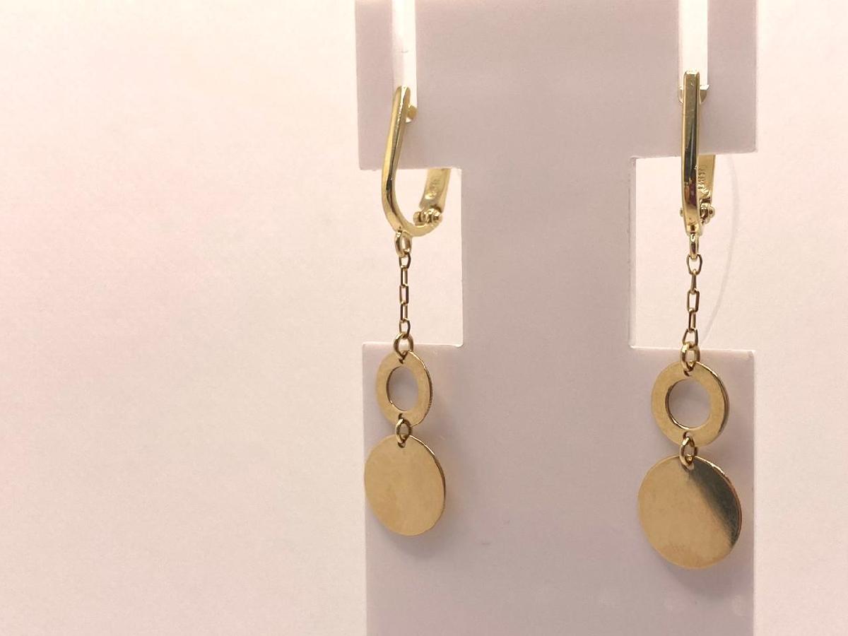 53-121-01244-1 СЕРЬГИ БЕЗ КАМНЯ (Au 585)