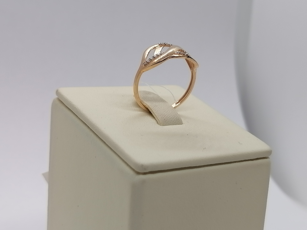 КОЛЬЦО С КАМНЯМИ (Au 585)