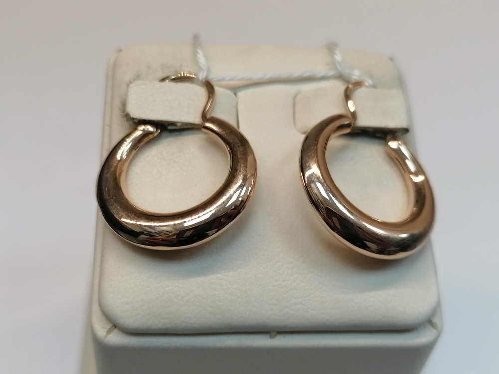 СБКМ583 СЕРЬГИ БЕЗ КАМНЯ (Au 583)