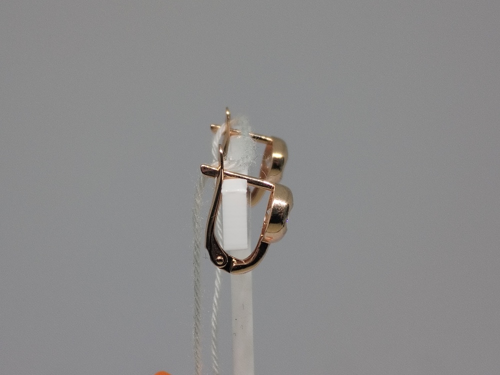 СКМ585 СЕРЬГИ С КАМНЕМ (Au 585)